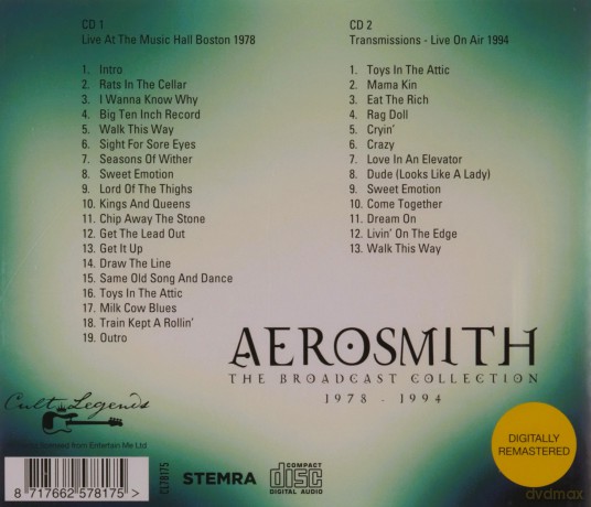 Aerosmith: The Broadcast Collection 1978 -1994 [CD]