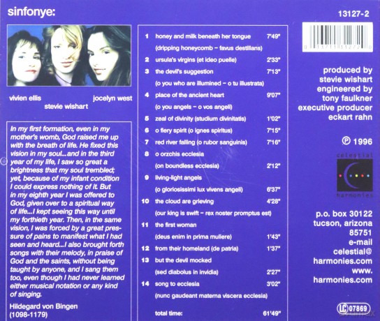 Sinfonye: The Complete Hildegard Von Bingen, vol.1 [CD]