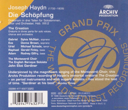 Gardiner,English Baroque Sol.: Haydn:The Creation - Grand Prix [2CD]
