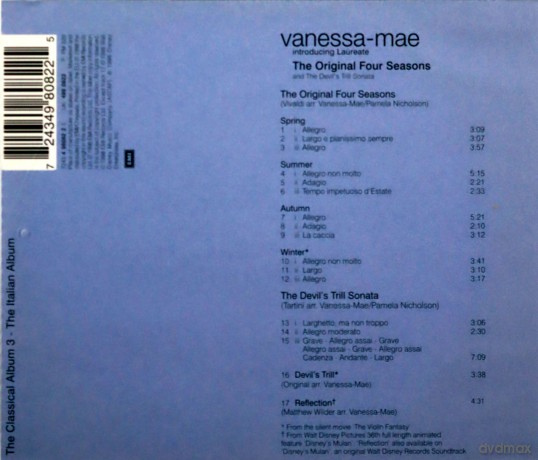 Vanessa-Mae: The Original Four Seasons [CD]
