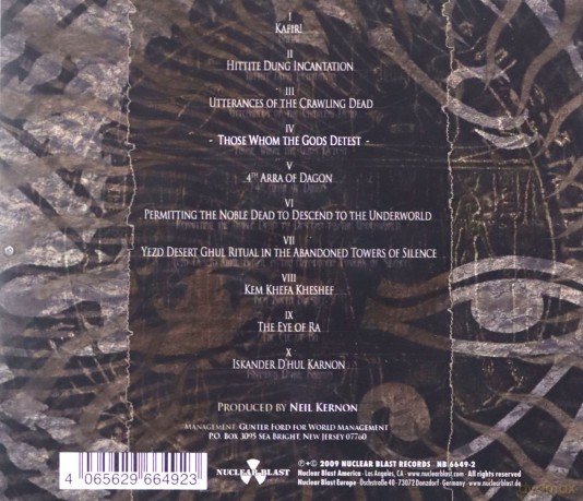 Nile: Those Whom The Gods Detest [CD]