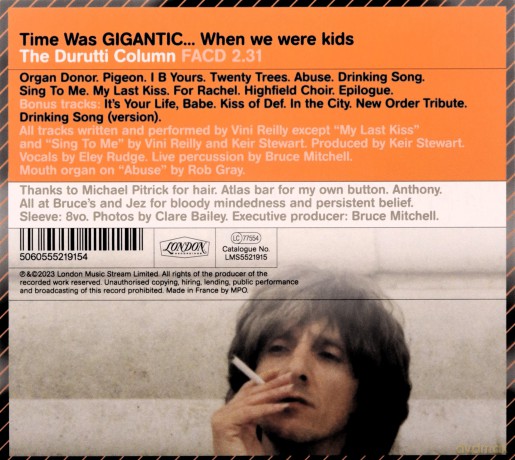 Durutti Column: Time Was Gigantic When We Were Kids [CD]