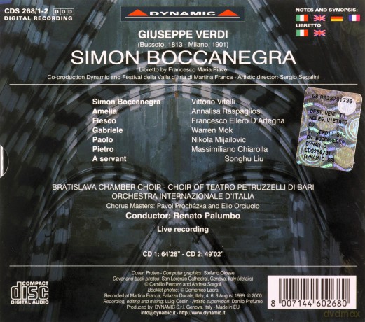 Giuseppe Verdi: Verdi: Simon Boccanegra [2CD]
