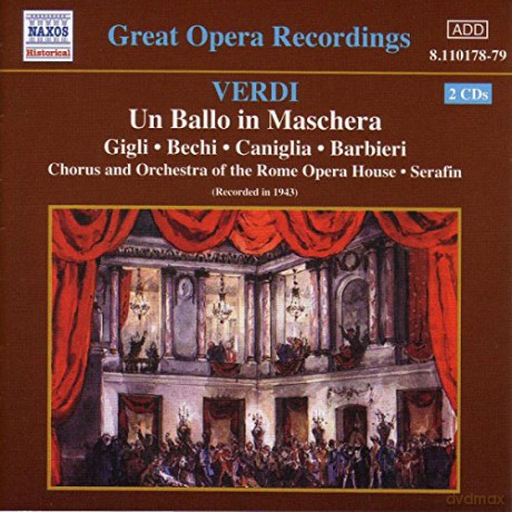 Tullio Serafin: Verdi: Un Ballo in Maschera [2CD]