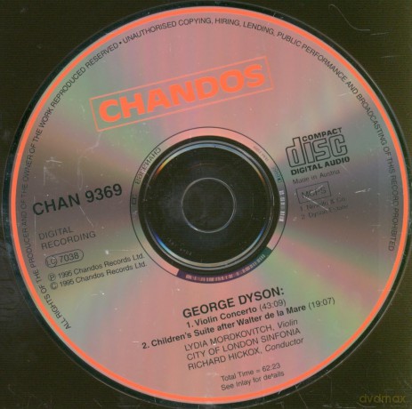 G. Dyson: Violin Concerto [CD]