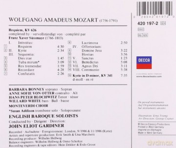 Gardiner/Ebs: Mozart:Requiem/Kyrie [CD]
