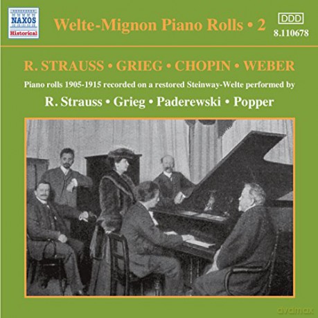 Welte-Mignon Piano Rolls [CD]