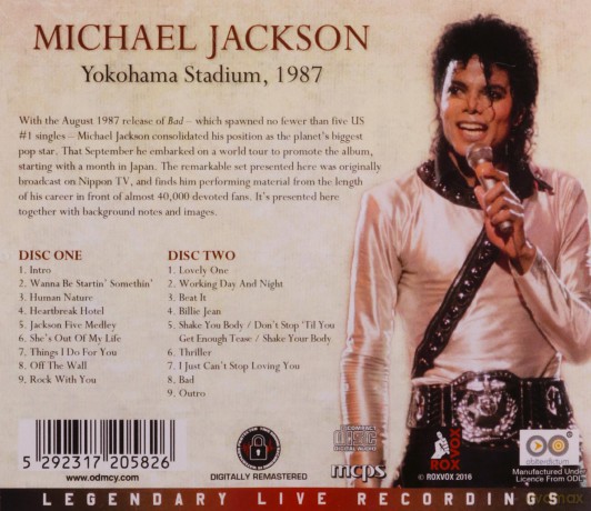 Michael Jackson: Yokohama Stadium, 1987 [2CD]