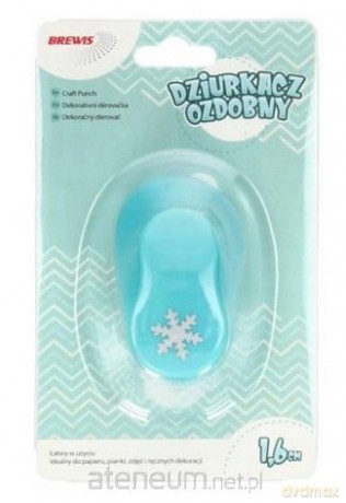 Dziurkacz ozdobny - Płatek śniegu 1,6cm MIX