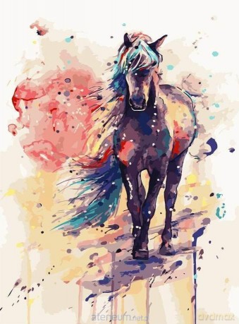 Malowanie po numerach - Fantastyczny koń 40x50cm