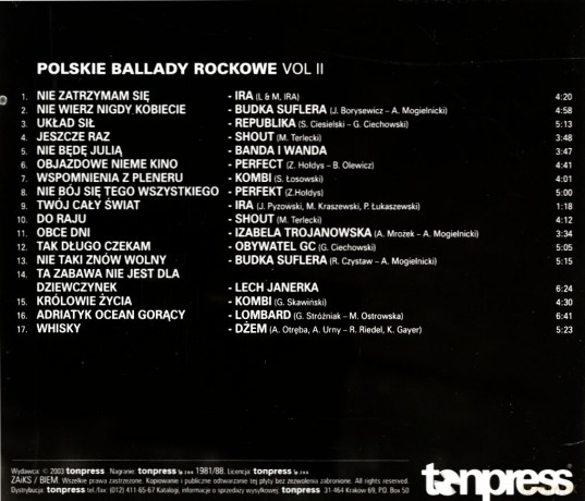 Polskie ballady rockowe 1+2+3 Pakiet [3CD]