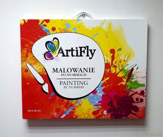 Malowanie po numerach - Tygrys w zimie 40x50cm