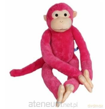 Małpa różowa na rzepy 85 cm