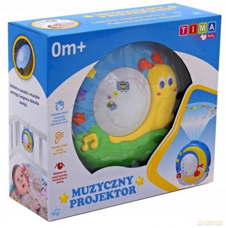 Projektor muzyczny lampka-ślimak