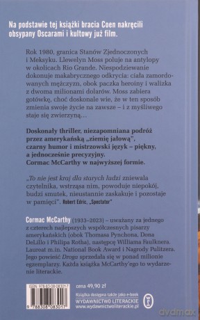 To nie jest kraj dla starych ludzi - Cormac McCarthy, Robert Sudół [KSIĄŻKA]
