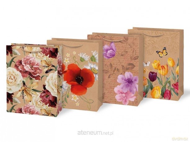 Torebka na prezent L kraft 260x340x140