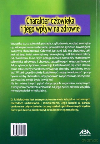 Charakter człowieka i jego wpływ na zdrowie - Giennadij Małachow [KSIĄŻKA]