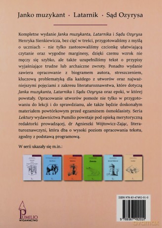 Janko Muzykant, Latarnik, Sąd Ozyrysa - Henryk Sienkiewicz [KSIĄŻKA]