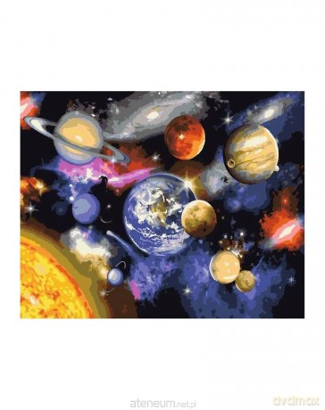 Malowanie po numerach - Parada planet 40x50 cm