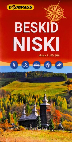 Mapa turystyczna Beskid Niski 1:50 000