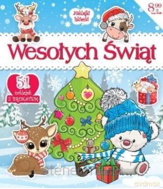 Naklejki iskierki Wesołych Świąt [KSIĄŻKA]