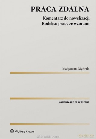 Praca zdalna. Komentarz do nowelizacji kodeksu - Małgorzata Mędrala [KSIĄŻKA]