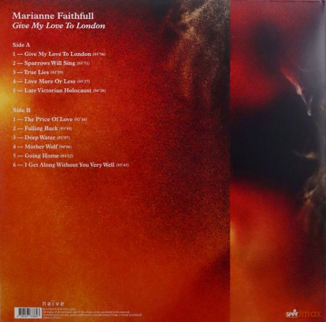 Marianne Faithfull: Give My Love To London (Red) [Winyl]