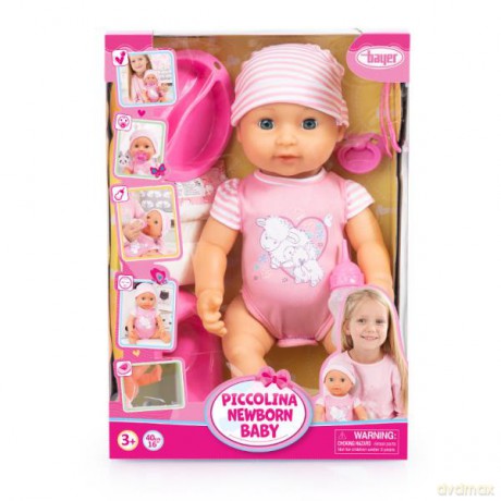 Bayer Piccolina Lalka bobas niemowlę Newborn baby 40 cm 94071AA