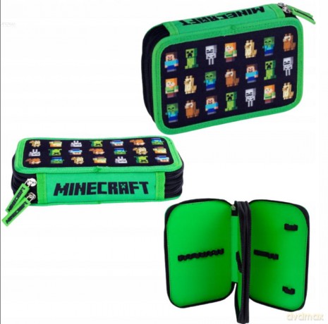 Piórnik podwójny bez wyposażenia Minecraft