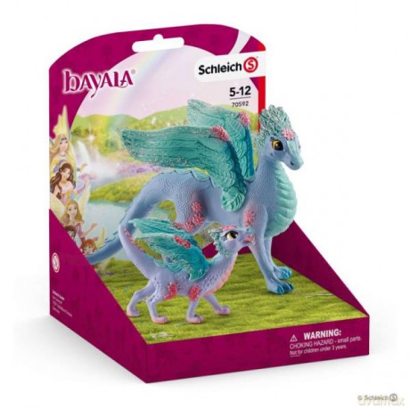 Schleich 70592 Kwiecisty smok i dziecko Bayala [FIGURKA]
