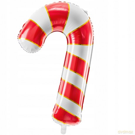 Balon foliowy Cukrowa laska 50x82cm czerwony