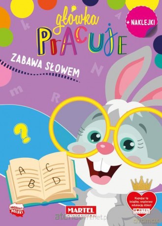 Główka pracuje. Zabawa słowem z naklejkami - Natasza Korpik [KSIĄŻKA]