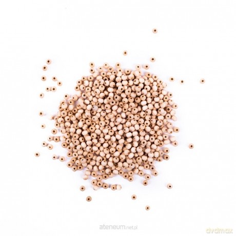 Koraliki drewniane kulki 6mm
