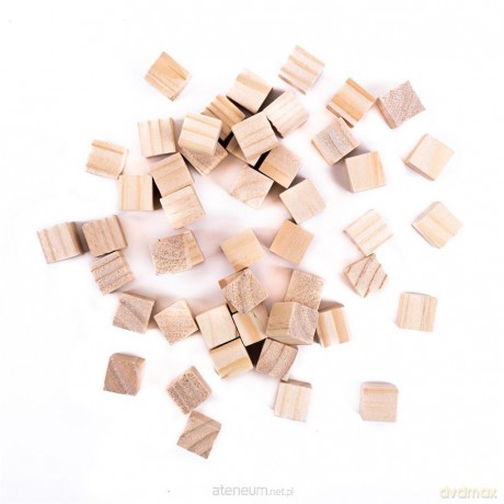 Kostki drewniane 15x15mm 49 szt