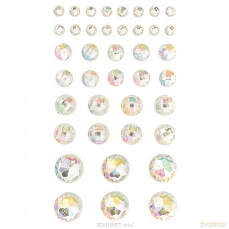 Kryształki samoprzylepne opal 40 szt