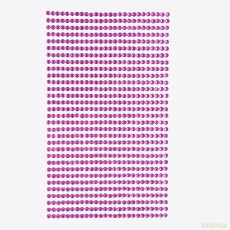 Kryształki samoprzylepne pink 3mm 806 szt
