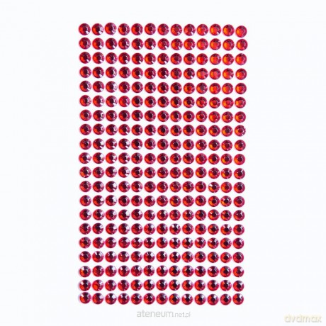 Kryształki samoprzylepne red 6mm 260 szt