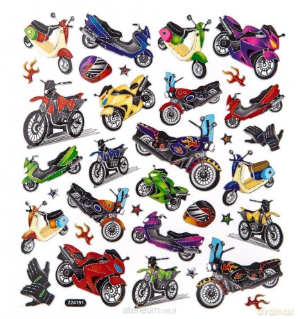 Naklejki motocykle 34 szt