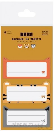 Naklejki na zeszyt BB Friend Boys 9 szt