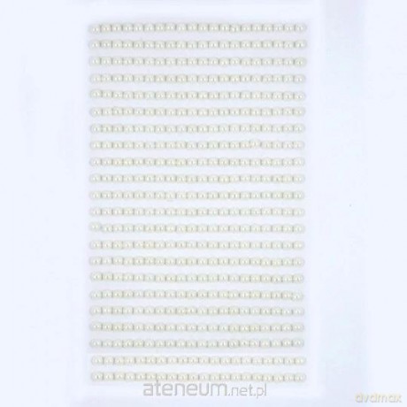 Perełki samoprzylepne Ivory 4mm 440 szt