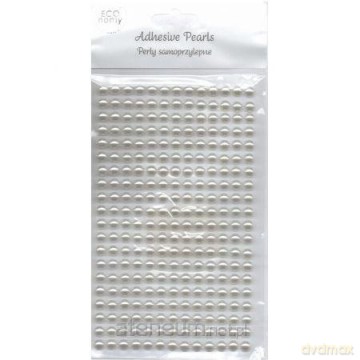 Perełki samoprzylepne Ivory 6mm 260 szt