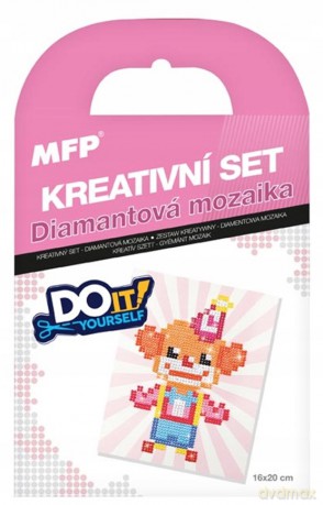 Zestaw kreatywny - diamentowa mozaika klaun