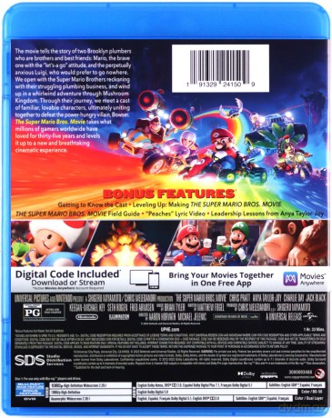 The Super Mario Bros. Movie (Super Mario Bros: Film) [Blu-Ray]+[DVD]