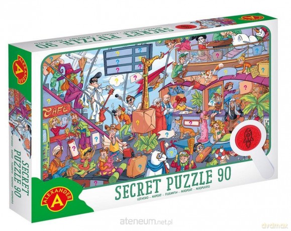 ALEXANDER 90 el. obserwacyjne z lupą - Lotnisko [PUZZLE]