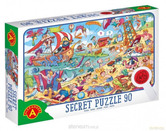 ALEXANDER 90 el. obserwacyjne z lupą - Plaża [PUZZLE]