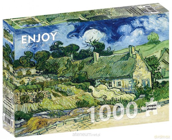 ENJOY 1000 el. Chaty kryte słomą w Cordeville... [PUZZLE]