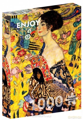 ENJOY 1000 el. Dama z wachlarzem, Gustav Klimt [PUZZLE]