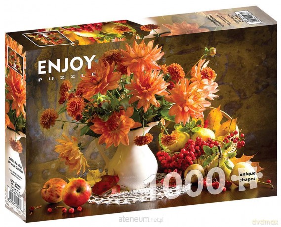 ENJOY 1000 el. Martwa natura z pomarańczowymi daliami [PUZZLE]