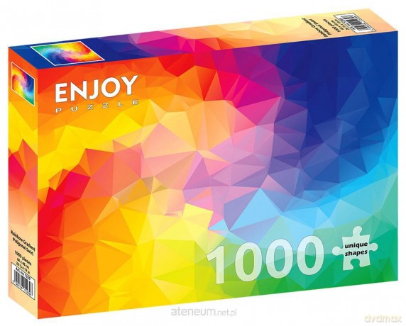 ENJOY 1000 el. Poligonalny kolorowy gradient [PUZZLE]