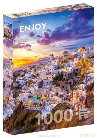ENJOY 1000 el. Zachód słońca w Santorini/Grecja [PUZZLE]